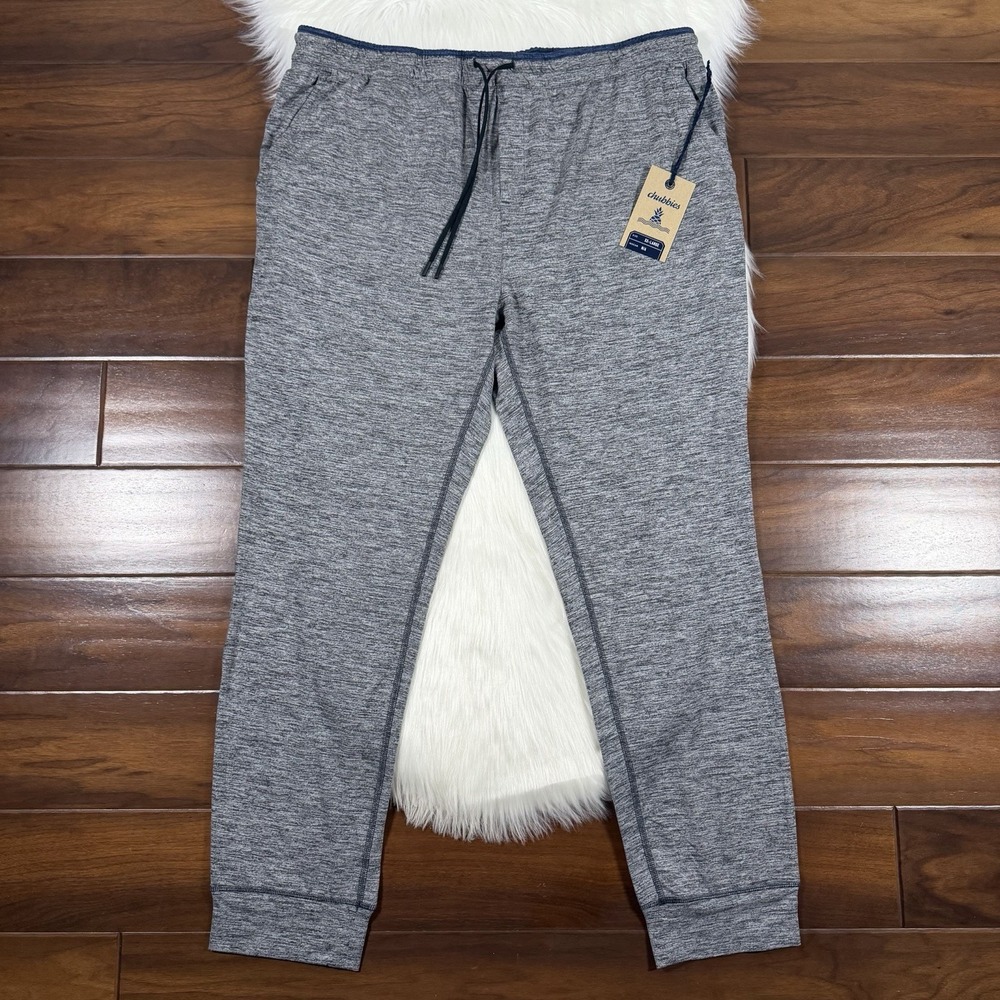 Chubbies Men's Size XXL Steel Gray Movementum Lounge Joggers Pants